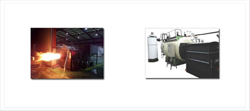 Industrial pellet steam boiler